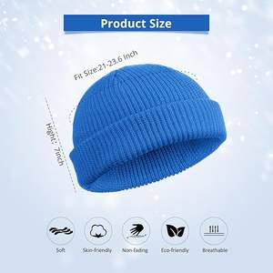 Unisex Winter Warm Thermal Bonnet Hats Thick Wool <b>Neck</b> <b>Scarf</b> Mask <b>for</b> <b>Men</b> and Women Digital Printed Knitted Beanie Hat - Product Image 2