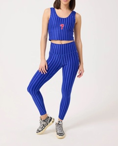 Leggings personnalisés à imprimé fleurs sublimés vente en gros de leggings de fitness en polyester et élasthanne pour femmes ensemble de vêtements de yoga - Product Image 1