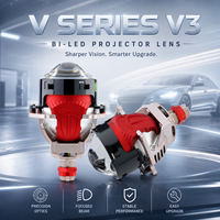 Lentille de projecteur Bi Led pour phares de voiture Lampe Lasers haute puissance Projecteur LED pour voiture Systèmes d'éclairage automobile universels