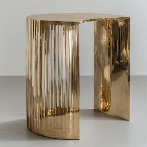 Table d'appoint moderne sur mesure entièrement fabriquée à la main avec un design attrayant Nouvelle arrivée pour la décoration de la maison ou de l'hôtel en métal - Product Image 3