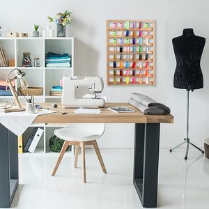 2 Gói 48 cuộn chủ đề bằng gỗ, chủ đề lớn kệ, treo tường chủ đề lưu trữ tổ chức cho may, bện - Product Image 6