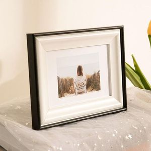 กรอบรูปแบบเรียบง่ายทันสมัยแข็งแรงทนทานกรอบรูปแบบตั้งโต๊ะขนาดปรับแต่งเองได้กรอบรูป MDF สีธรรมชาติ - Product Image 5