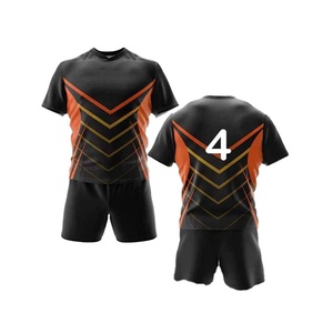 Ultra Modern Fit Cool Ventilation Design Breathable Sets Custom Logo Comfortable Short Sleeve Rugby Uniform For Men - Product Image 1
