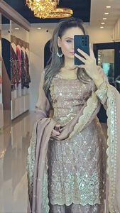Indian Designer <b>Beautiful</b> Top Sharara Dupatta Bollywood Pakistani Party Wear Ethnic Salwar Suit Dress designer Sharara suit - Product Image 4