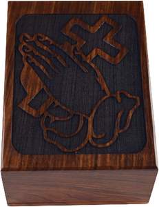 Boîte d'urne en bois de palissandre fabriquée à la main urne funéraire gravée à la main pour cendres humaines grandes urnes funéraires adultes (11x6x5) - Product Image 2