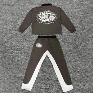 Producto de tendencia 2025, chándal de 3 rayas, chándales para correr, chándal personalizado con cremallera personalizada - Product Image 4