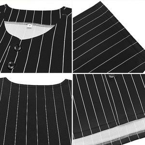 Uniformes de béisbol Venta al por mayor barata Liso Jerseys Camisas Ropa deportiva Unisex Material de poliéster Diseño a rayas Transpirable Secado rápido - Product Image 5