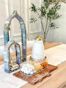 Nouveau Design Bois Ramadan Lanternes Festive Eid Décor Table Musulman Fournitures pour le Ramadan - Product Image 4