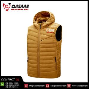 Winter Vest Men Casual Fashion Puffers Jacket Bubbled-Warmed Custom Men Sleeveless Zippers-Waists <b>Coats</b> Hooded Jackets - Product Image 2