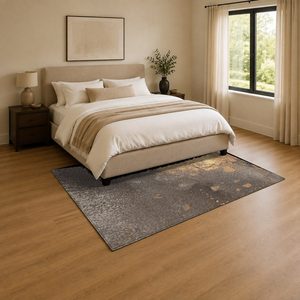 Tapis de salon LXDP-0216 beige et marron, style oriental traditionnel, imprimé numériquement, lavable en machine, en chenille, antidérapant, vente en gros - Product Image 3