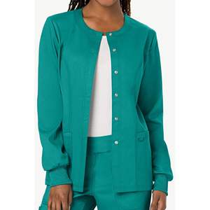 Tailles personnalisées faites propre Logo femmes élégantes gommage ensemble uniforme hôpital médical clinique laboratoire prix de gros bas quantité minimale de commande gommage ensembles - Product Image 5