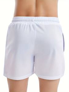 กางเกงขาสั้นกีฬาผู้ชายผ้าตาข่ายรัดเชือกเอวยางยืดมีกระเป๋า ผลิตในบังกลาเทศ - Product Image 2