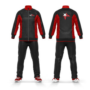 Wholesale Tracksuit Custom Design Sport Sublimated Training Jacket Unisex <b>Green</b> White Sets Jerseys Tracksuit - Product Image 3