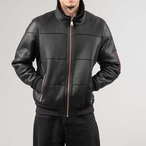 Chaqueta de Piel de Oveja Elegante para Hombre, Estilo Moderno, Ropa de Abrigo de Invierno Informal para la Calle, Cálida, para Uso Diario, Textura Suave - Product Image 3