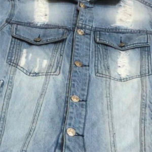 Windproof Warm Fur Collar <b>Distressed</b> Vintage Style Latest <b>Top</b> Quality Custom Made Men's Winter Denim Jacket - Product Image 4