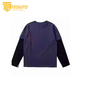 Camisetas de cuello redondo de lino de algodón 100% de gran tamaño sólido de secado rápido con serigrafía - Product Image 5