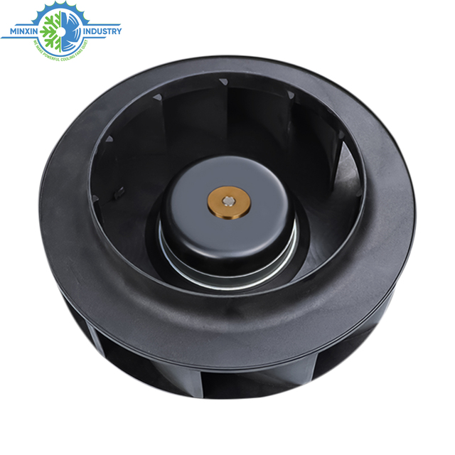 220V 230V EC 250mm Backward Curved Plastic Impeller Centrifugal External Motor Blower Fan
