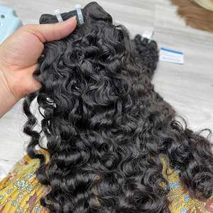 Venta al por mayor 100% de pelo birmano en bruto rizado extensiones de mechones de cabello humano virgen natural birmano rizado vendedores de pelo en bruto - Product Image 4