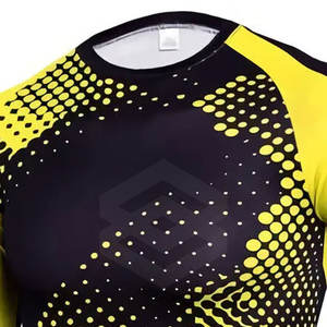 Latest Design <b>Men's</b> <b>Red</b> Rash Guard Sports Wear with Custom Logo <b>Long</b> <b>Sleeves</b> & Breathable Feature - Product Image 3