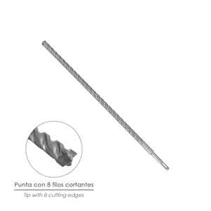 Punta da trapano Wolfpack SDS Plus con 8 aree di taglio, appositamente progettata per cemento armato, 0/12 x 450 mm. - Product Image 3