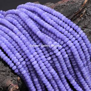 À la mode belle Tanzanite Quartz lisse Rondelle forme 8mm perles brins pour la fabrication de bijoux collier et Bracelet cadeau pour les femmes - Product Image 1