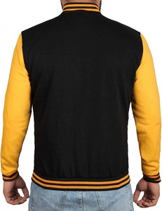 High Quality <b>Canvas</b> Men's Letterman Varsity Jacket Solid Eco-Friendly Wholesale Custom Embroidery Plus Size Breathable Winter - Product Image 6