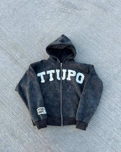 Sweat-shirts grecs à capuche TTUPO élégants pour hommes et femmes, sweats décontractés vintage lavés avec capuche, confortables et durables - Product Image 3