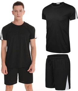 Prince Industry hommes décontracté motif solide à manches courtes T-Shirts survêtement et ensembles de shorts personnalisés dernière conception t-shirts vierges - Product Image 6