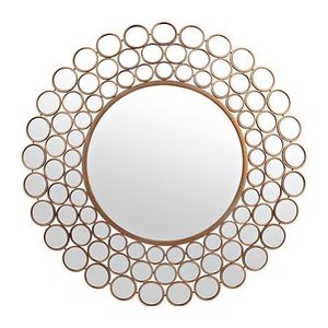 Haute qualité or métal fer anneau bordure Design mur Art bas miroir à la main Portrait salon chambre décor pas cher prix! - Product Image 2