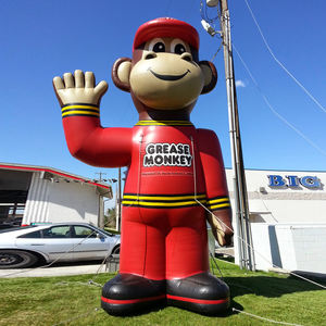 Özelleştirilmiş dev hayvan türü şişme siyah turuncu King Kong maymun karikatür reklam fuar - Product Image 6