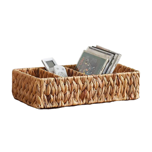 Paniers à 4 sections de haute qualité Paniers faits à la main pour organiser des paniers en jacinthe d'eau pour l'organisation - Product Image 1