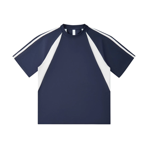 Tallas grandes para hombre para camisas Venta de fábrica Alta calidad 100% Algodón Transpirable Secado rápido Manga corta Camiseta de color liso - Product Image 5