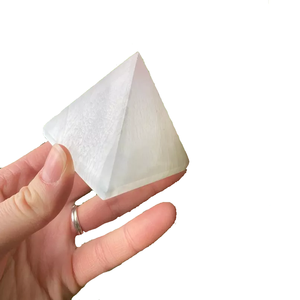 Pyramide de cristal pierre de sélénite naturelle pyramide de cristal de guérison pierre naturelle pierre précieuse agate de guérison pyramides grossiste - Product Image 5