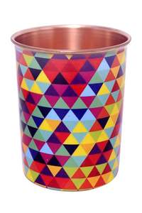 แก้วน้ำทองแดงแท้พิมพ์ลาย Royal Finish ขนาดใหญ่ เป็นมิตรกับสิ่งแวดล้อม เหมาะสำหรับเป็นของขวัญในโอกาสต่างๆ ของครอบครัว และการใช้งานแบบดั้งเดิม - Product Image 5