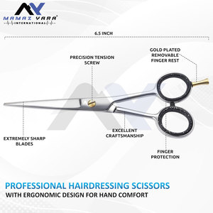 Ciseaux de coupe de cheveux professionnels de 6.5 pouces femmes et hommes ciseaux de coiffeur ultra pointus et cisailles à cheveux coupe amincissement - Product Image 3