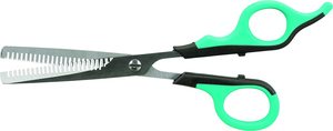 Ciseaux droits de toilettage pour animaux de compagnie, poignée en plastique pour droitier, ciseaux droits, poils de chiens de compagnie, ciseaux de toilettage, Logo personnalisé - Product Image 2