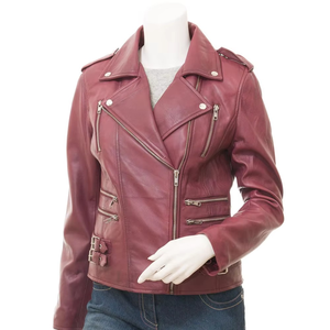 Nouvelle arrivée Veste en simili cuir pour femme Col montant Design unique à la mode Vente chaude Tissu satiné pour l'automne Prix bas - Product Image 2