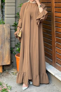 Abaya de Couleur Personnalisée pour Femme, Nouveau Design 2026, Services OEM ODM, Robe Longue Islamique pour Femme en Vente en Ligne - Product Image 4