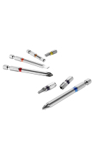 Juego de Puntas de Destornillador Cromadas Rojas de Alta Calidad MRM S2 Dr. de 1/4'', PH2, 3 Piezas, 90 mm de Largo, Alta Resistencia, Duraderas, Estuche Rígido OEM