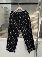 Ensemble de 3 robes de nuit longues en coton naturel à imprimé numérique élégantes pour femmes, faciles à enfiler et confortables
