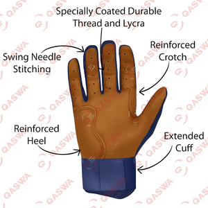 Nuevos guantes de bateo de béisbol de cuero combinado blanco y rojo personalizados recién llegados guantes de bateo de béisbol suaves - Product Image 5