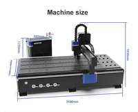Machine de gravure CNC AccTek AKM1325 avec moteur pas à pas et entraînement Leadshine pour le travail du bois, la publicité et l'équipement de fraisage industriel