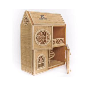 เด็กหวายหวายบ้านตุ๊กตาเด็กเล่นบ้านเฟอร์นิเจอร์หวายตุ๊กตาและของเล่น - Product Image 2