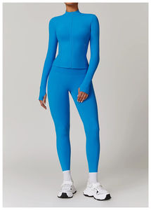 Nueva llegada al por mayor al aire libre logotipo personalizado entrenamiento gimnasio mujeres fitness conjunto - Product Image 2