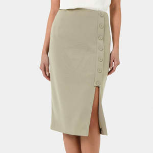 Jupes de travail pour femmes en coton respirant de haute qualité, best-seller, personnalisées, design crayon, confortables, séchage rapide, bas prix - Product Image 2