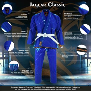 ชุดศิลปะการต่อสู้ชุดคอสเพลย์ BJJ GI Jiu Jitsu ปักโลโก้บุคคล GI - Product Image 4