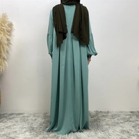 2025 robe d'été haute qualité à manches longues en mousseline de soie imprimé grande taille femmes robes vêtements islamiques Abaya femmes robe musulmane
