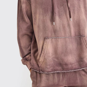 Sweat à capuche décontracté pour homme, surdimensionné, 100% coton molletonné, imprimé numérique, chaud, pour l'hiver - Product Image 6