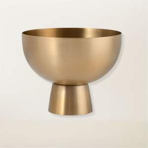 Tazón Decorativo de Metal Dorado Premium, Tazones para Servir al por Mayor para Eventos de Boda, Tazón para Frutas con Base para Catering de Lujo - Product Image 2