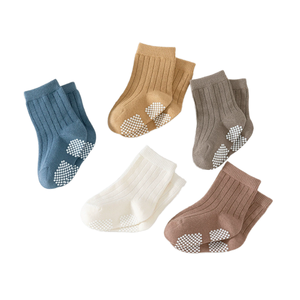Toptan yüksek kalite sevimli 0-3 ay rahat nefes örme kaymaz pamuk ekip kat çorap bebek bebek yürüyor için <span class=keywords><strong>Set</strong></span> - Product Image 4
